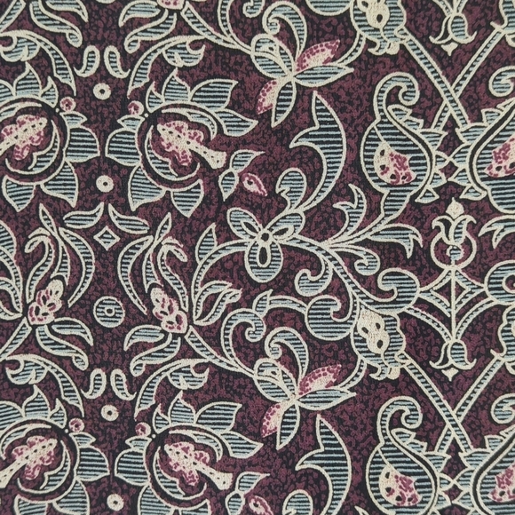 Studio JPR 90's Vintage Bohemian Printed High Waisted A-Line Mini Skirt Plum 12 - Picture 7 of 11